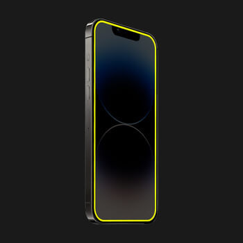 3x Picasee Zaštitno kaljeno staklo s okvirom svjetlećim u mraku za Xiaomi Poco X3 - Žuta