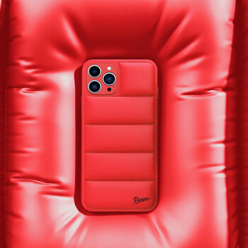 Picasee Puffer case pro Apple iPhone 11 Pro Max - Picasee Puffer - Crvena