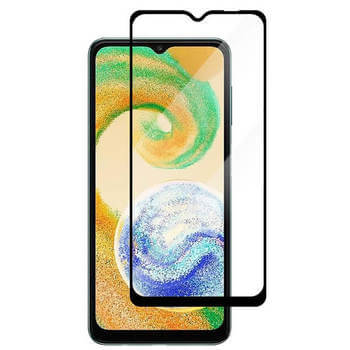 3D kaljeno staklo s okvirom za Samsung Galaxy A04s A047F - crne boje