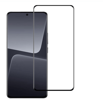 3D kaljeno staklo s okvirom za Xiaomi 13T - crne boje