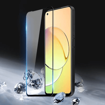 3x Picasee 3D zaštitno kaljeno staklo s okvirom za Realme 10 4G - crne boje - 2+1 gratis