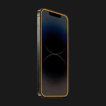 Picasee Zaštitno kaljeno staklo s okvirom svjetlećim u mraku za Xiaomi Redmi Note 8 - Narančasta