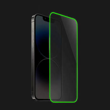 3x Zaštitno kaljeno staklo s okvirom svjetlećim u mraku za Xiaomi Redmi 7