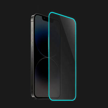 3x Picasee Zaštitno kaljeno staklo s okvirom svjetlećim u mraku za Honor 9X - Plava