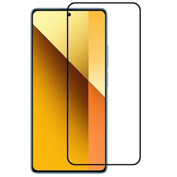 3D kaljeno staklo s okvirom za Xiaomi Redmi Note 13 Pro 4G - crne boje