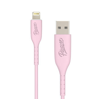 Picasee USB Kabel Lightning - USB 2.0 - Růžičasta