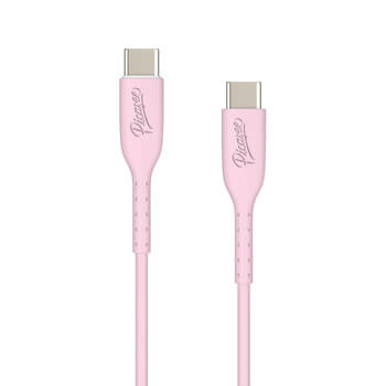 Picasee USB Kabel USB C - USB C - Růžičasta