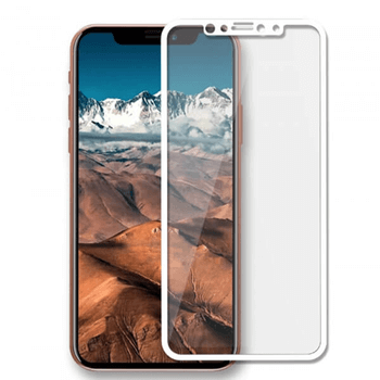 3x 3D kaljeno staklo s okvirom za Apple iPhone X/XS - bijele boje