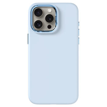 Picasee Premium case s MagSafe pro za Apple iPhone 15 Pro Max - Personalizirano graviranje - Plava
