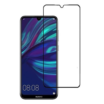 3x Picasee 3D zaštitno kaljeno staklo s okvirom za Huawei Y7 2019 - crne boje - 2+1 gratis