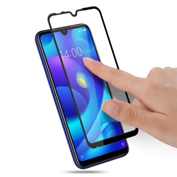 3D kaljeno staklo s okvirom za Xiaomi Redmi 7 - crne boje