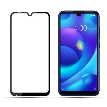 3x Picasee 3D zaštitno kaljeno staklo s okvirom za Xiaomi Redmi 7 - crne boje - 2+1 gratis