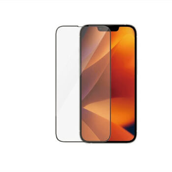 3D kaljeno staklo s okvirom za Apple iPhone 16 Plus - crne boje