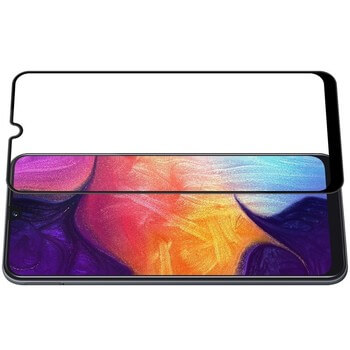 Picasee 3D zaštitno kaljeno staklo s okvirom za Samsung Galaxy A40 A405F - crne boje