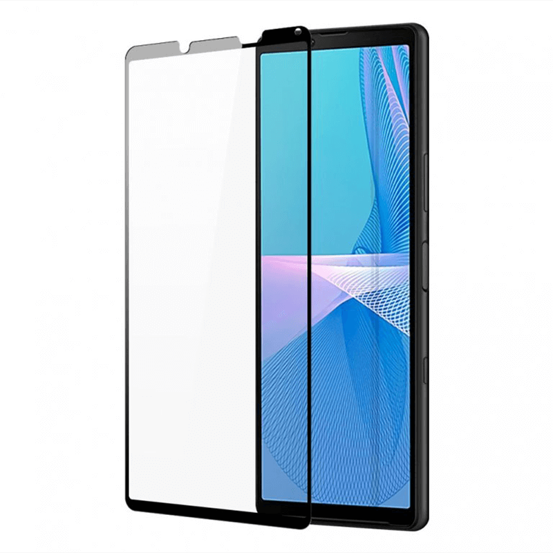 3x Picasee 3D zaštitno kaljeno staklo s okvirom za Sony Xperia 10 III - crne boje - 2+1 gratis
