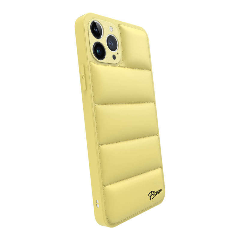 Picasee Puffer case pro Apple iPhone XR - Picasee Puffer - Žuta