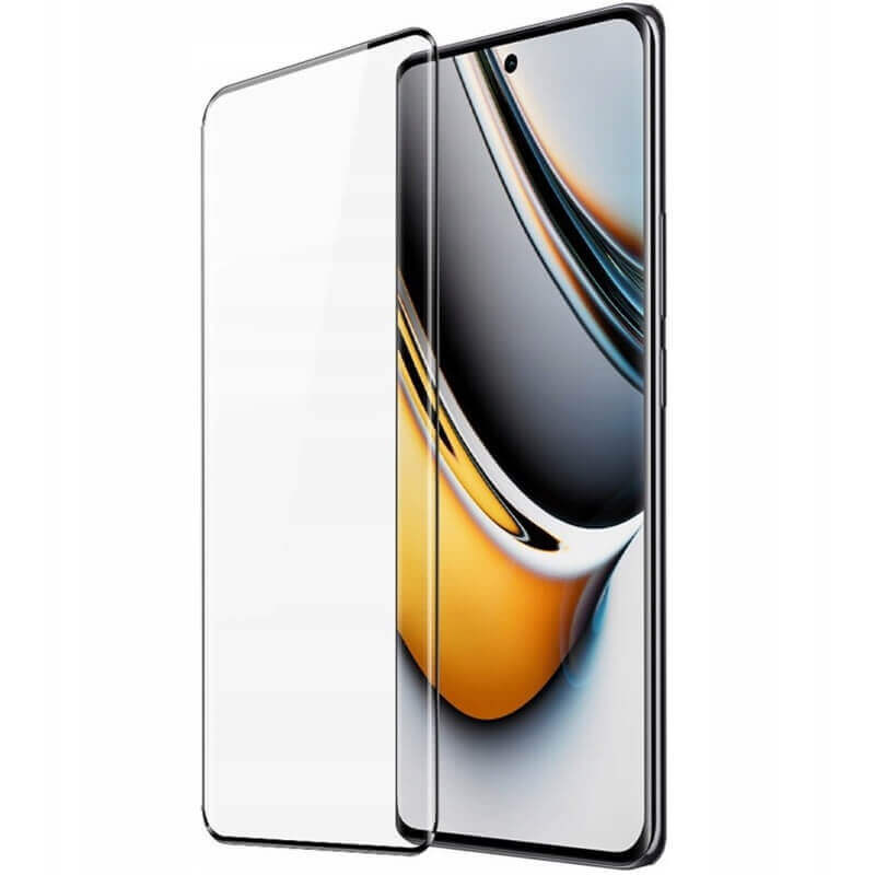 3x Picasee 3D zaštitno kaljeno staklo sa savijenim rubovima, za Realme 11 Pro+ - crne boje - 2+1 gratis