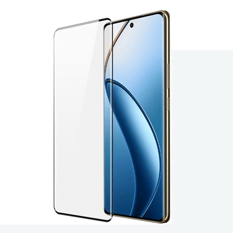 3x Picasee 3D zaštitno kaljeno staklo sa savijenim rubovima, za Realme 12 Pro 5G - crne boje - 2+1 gratis