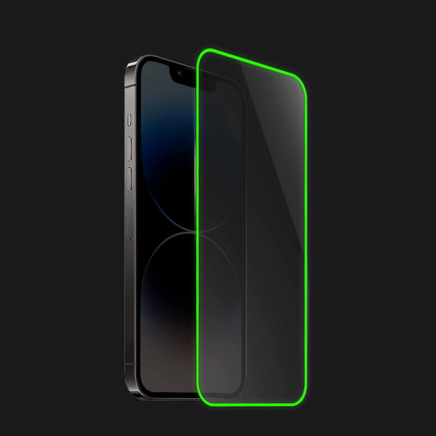 3x Picasee Zaštitno kaljeno staklo s okvirom svjetlećim u mraku za Apple iPhone 16 Plus - Rumena
